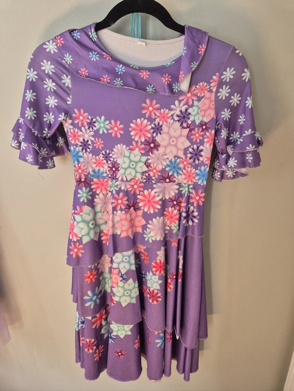Disney Encanto Isabela Costume Dress Size 130 (US 7/8) - Excellent Condition